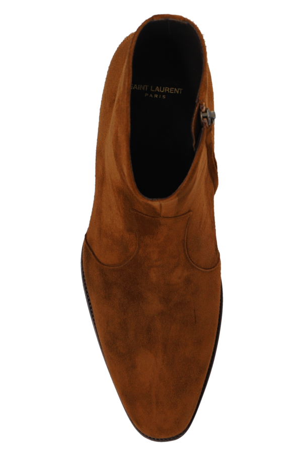 Saint Laurent ‘Wyatt’ suede ankle boots Men's Shoes Vitkac